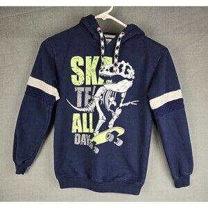 Kiddo Dinosaur Hoodie Sweatshirt Boys Size 10 Graphic Pullover Schoolwear Casual
